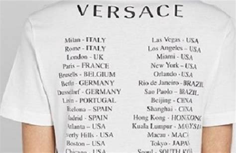 testimonial versace cinese|La polemica per la magietta di Versace in Cina .